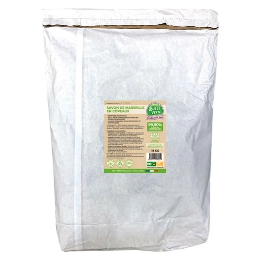 opeaux savon de marseille en copeaux sac de 20 kg - bulle verte