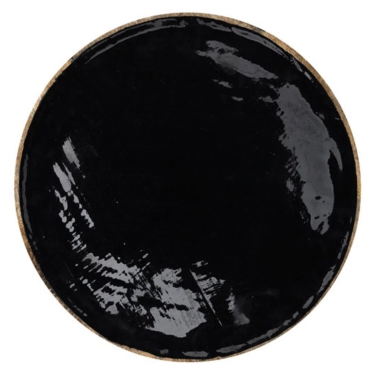 8 dessous d'assiette 35 cm manguier noir - hygge - home deco factory - cmp