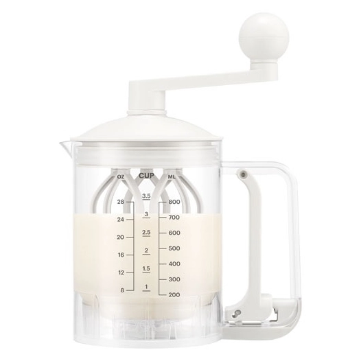 distributeur et mélangeur de pâte à crêpes - blanc - bodum