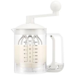 distributeur et mélangeur de pâte à crêpes - blanc - bodum