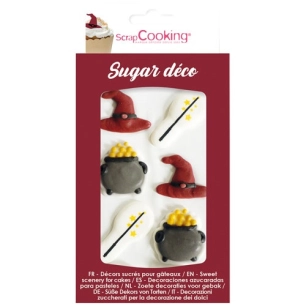 lot 6 décosucres - sorcier - scrapcooking