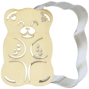 découpoir + embosseur bois - ourson - scrapcooking