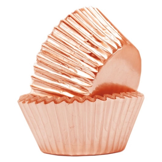 lot 48 caissettes de présentation rose gold - scrapcooking