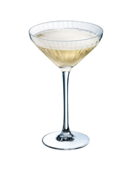 6 verre à cocktail coupe 21 cl - symétrie - chef & sommelier