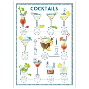 torchon 50 x 70 cm - cocktails - winkler