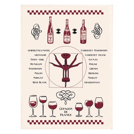 torchon 50 x 70 cm - vitruve multicolor - winkler