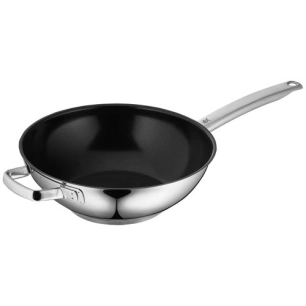 poêle wok 28 cm + contrepoignée - durado - wmf