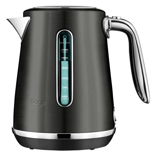 bouilloire 1.7 l inox noir - the soft top luxe - ske735bst4eeu1 - sage