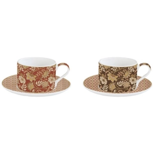 coffret 2 tasses déjeuner 24 cl - fleurs de rêves - easy life
