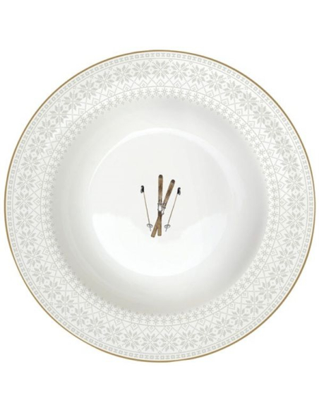 6 assiette à soupe 21.5 cm - chalet - easy life