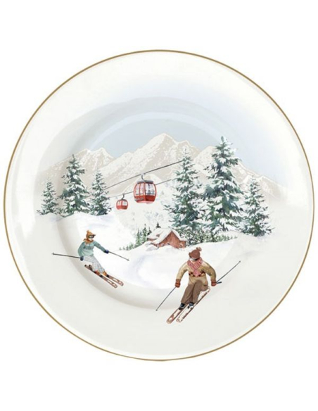 6 assiette à dessert 19 cm - chalet - easy life