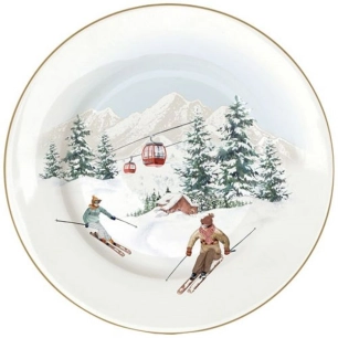 6 assiette à dessert 19 cm - chalet - easy life