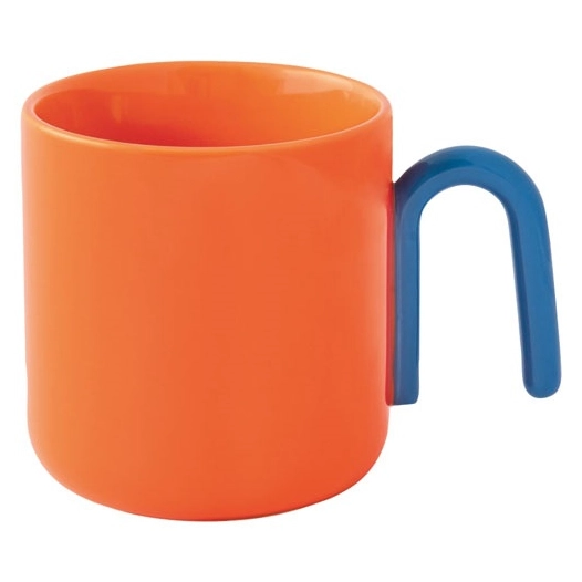 coffret mug 35 cl orange & bleu - creative - easy life