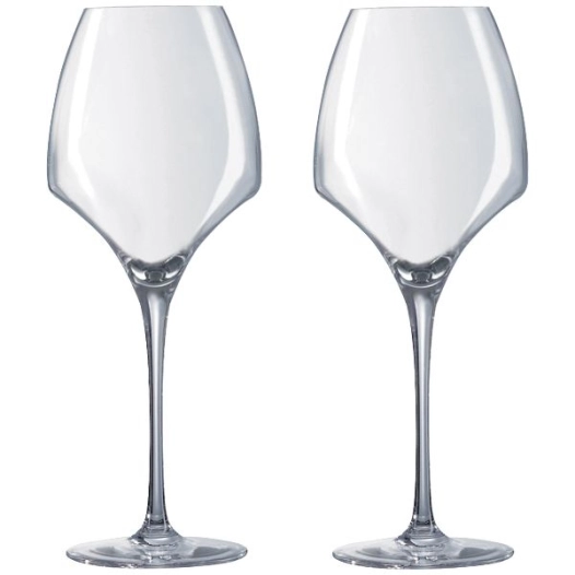 coffret 2 verres à pied 40 cl universal tasting - open up - chef & sommelier
