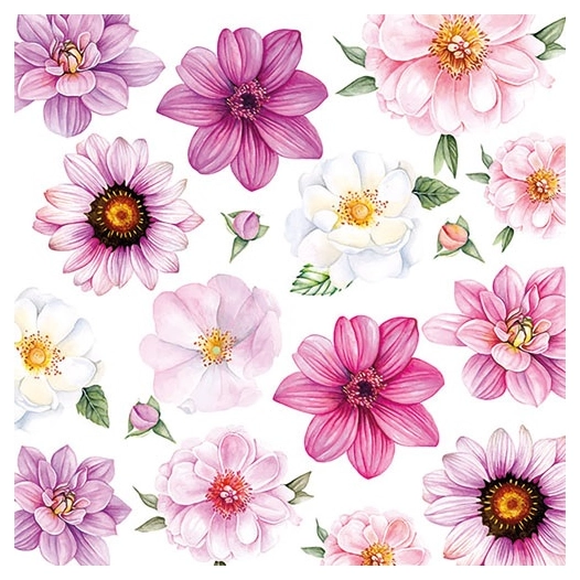 lot 20 serviettes en papier 33 x 33 cm - gloire d'été - ambiente