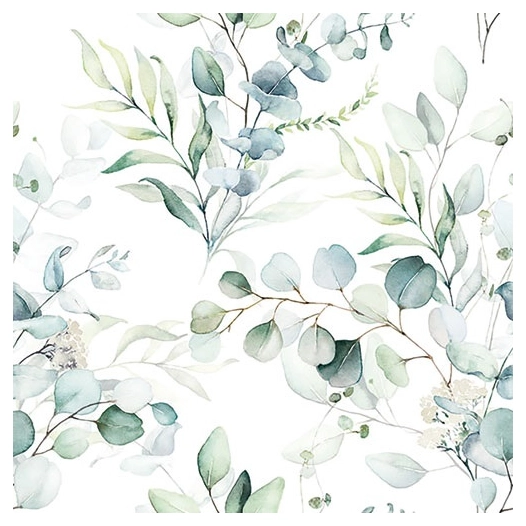 lot 20 serviettes en papier 33 x 33 cm - eucalyptus - ambiente