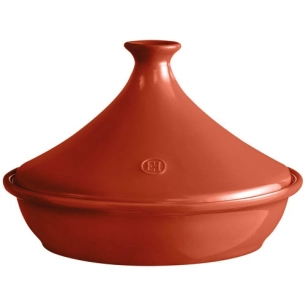 tajine 32 cm orange charme - flame - emile henry