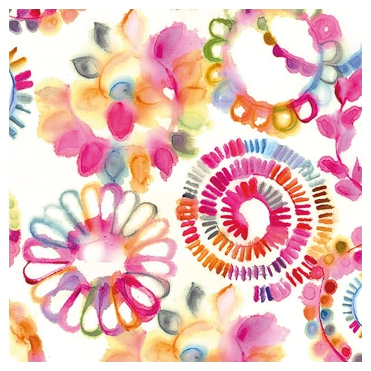 lot 20 serviettes en papier 33 x 33 cm - cercles fantastiques - ambiente