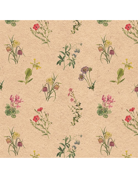 Serviettes Papier Fleurs Recyclées Design floral écologique - AMBIENTE
