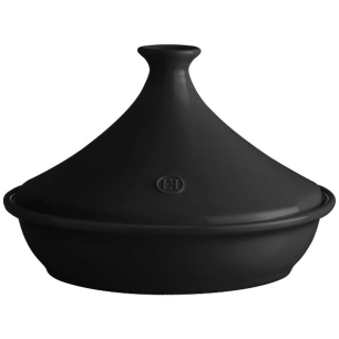 tajine 32 cm noir truffe - flame - emile henry