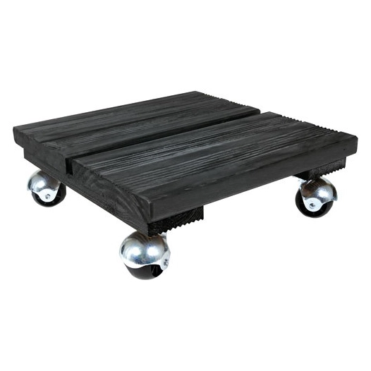 roule plantes bois carré 30x30cm anthracite - louis moulin