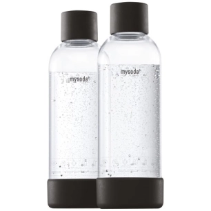 pack de 2 bouteilles 1 l noires - mysoda