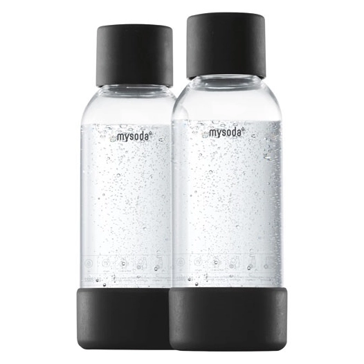 lot 2 bouteilles 0.5 l noires - mysoda