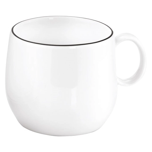 6 tasse à café ou thé 20 cl - yaka noir - medard de noblat