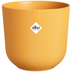 pot jazz rond d.14cm jaune ambré - elho