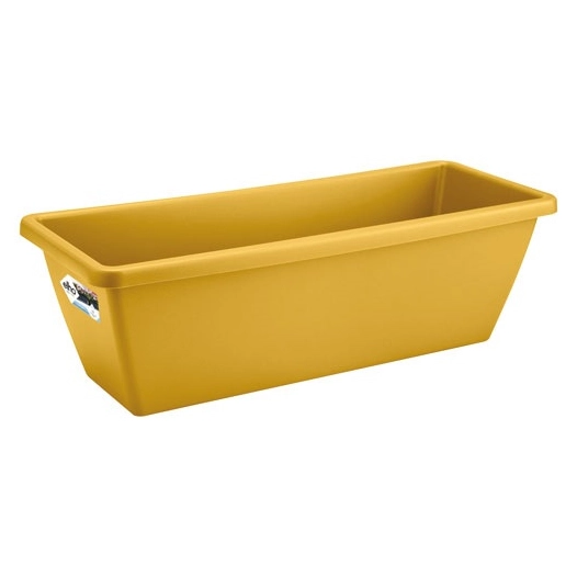jardinière barcelona 50cm jaune miel - elho