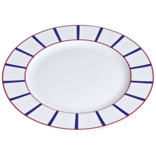 plat rond 32 cm - basque bleu - nova styl