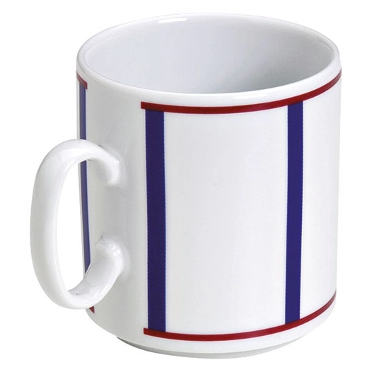 6 mug 30 cl - basque bleu - nova styl