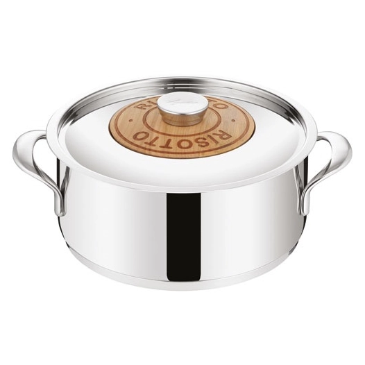 faitout risottiera 24 cm / 4.1 l - emozione - lagostina