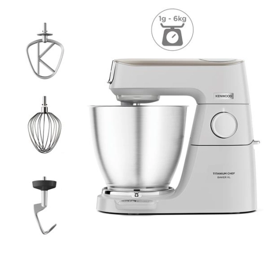 robot pâtissier - titanium chef baker xl - kvl65001wh - kenwood