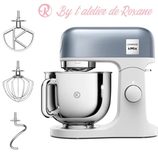 robot pâtissier bleu minéral - kmix - kmx768bl - kenwood