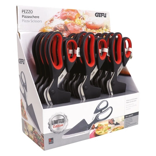 présentoir 12 ciseaux à pizza - pezzo - gefu