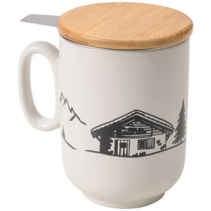 tisanière 45 cl blanche - montagne - table et cook