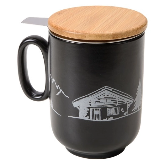 tisanière 45 cl noire - montagne - table et cook