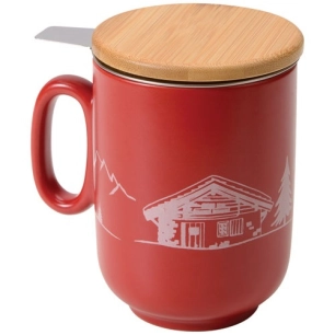 tisanière 45 cl rouge - montagne - table et cook