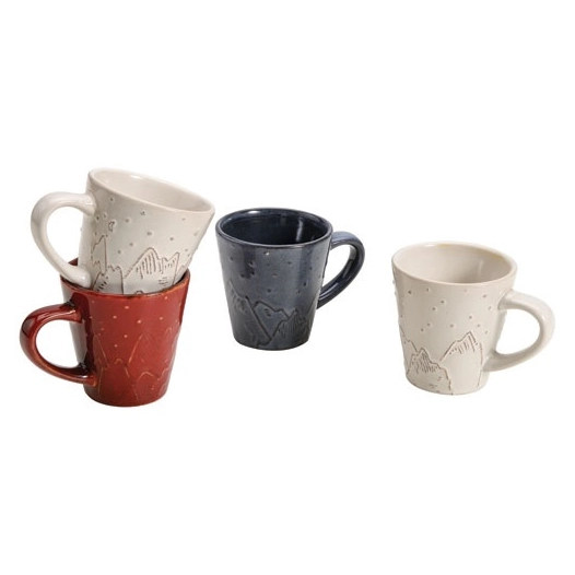 montagne tasse cafe 90ml set de4 ass - table et cook