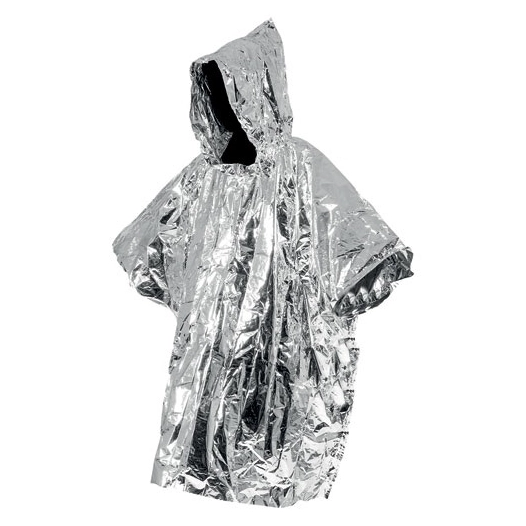 poncho de survie polypropylène cpp argent 1.27 x 1 m - cao