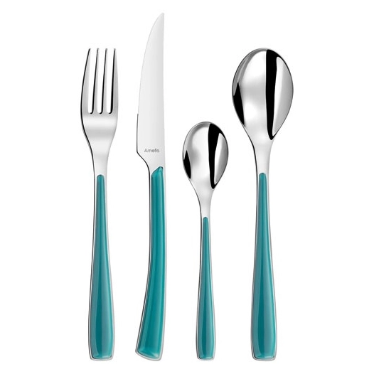 ménagère 24 pièces turquoise - alizé - amefa