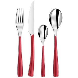 ménagère 24 pièces rouge - alizé - amefa