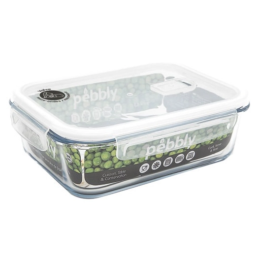 boîte de conservation rectangulaire 1,5 l - pebbly