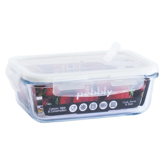 boîte de conservation rectangulaire 0.85 l - pebbly