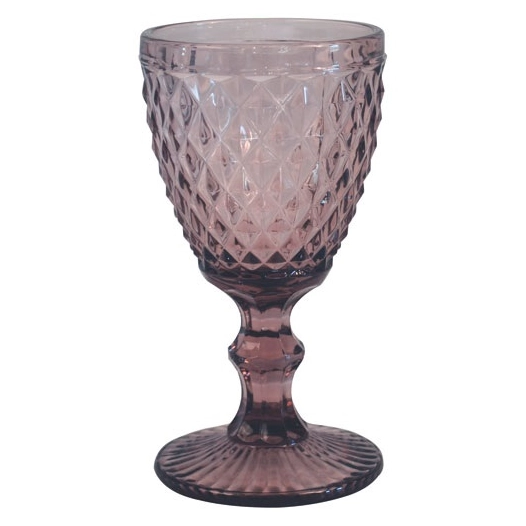 6 verre à pied 20 cl pourpre - diamond - medard de noblat