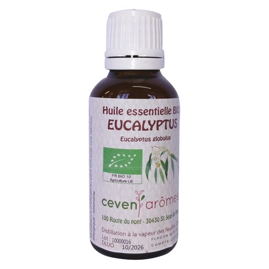 huille esentielle eucalyptus globulus bio 30 ml - ceven aromes
