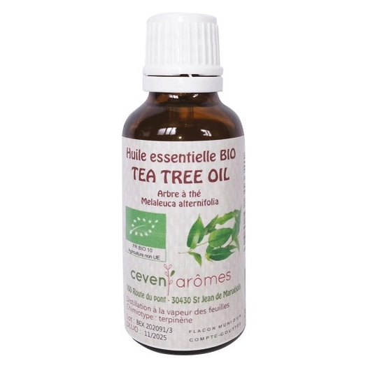 huile essentielle tea tree oil bio 30 ml - ceven aromes