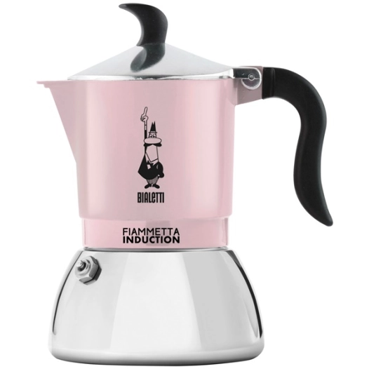cafetière italienne 4 tasses rose pastel - fiammetta - bialetti