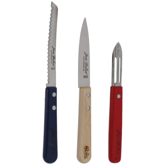 coffret 3 couteaux de cuisine - un été à la française - jean dubost